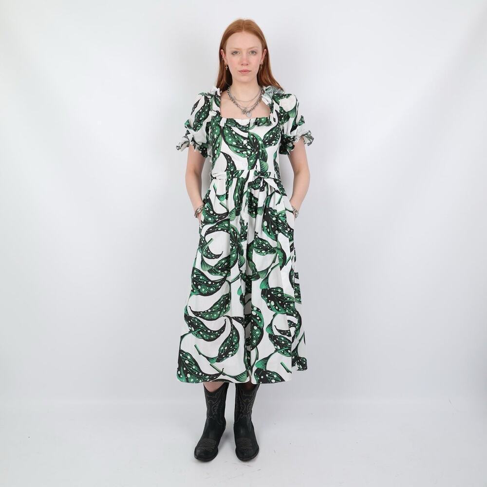 Borgo De Nor Women’s Midi Floral Cotton Maxi Dress Size UK 14 (10 US)
